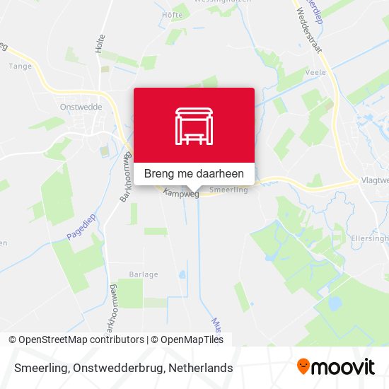 Smeerling, Onstwedderbrug kaart