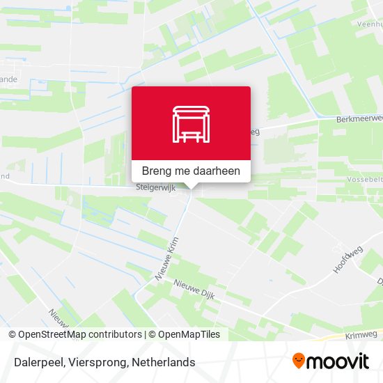 Dalerpeel, Viersprong kaart