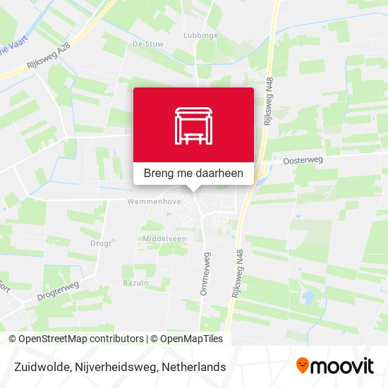 Zuidwolde, Nijverheidsweg kaart