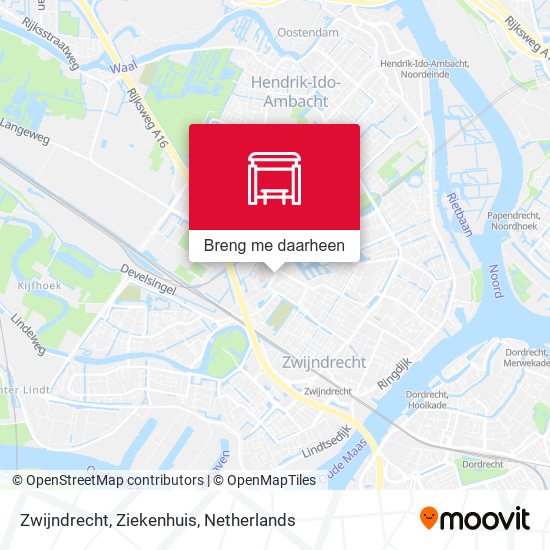 Zwijndrecht, Ziekenhuis kaart