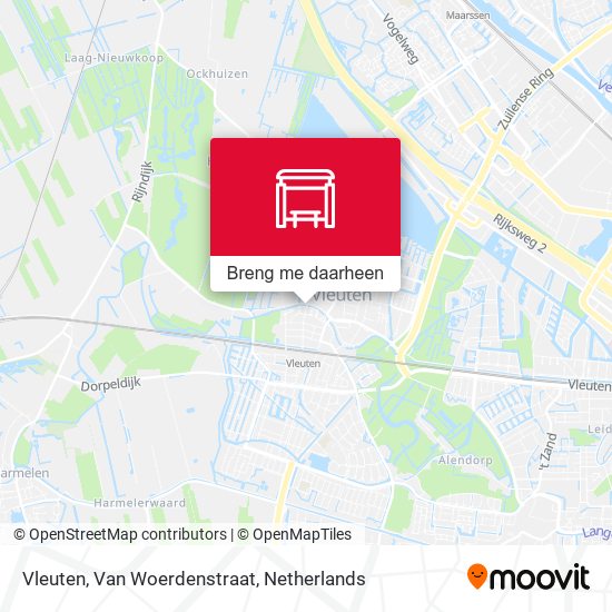 Vleuten, Van Woerdenstraat kaart