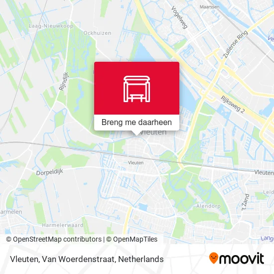 Vleuten, Van Woerdenstraat kaart