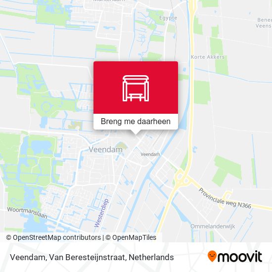 Veendam, Van Beresteijnstraat kaart