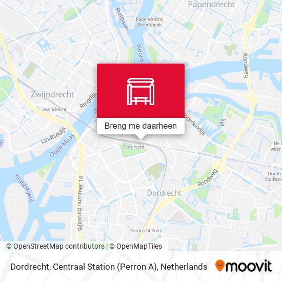Dordrecht, Centraal Station (Perron A) kaart