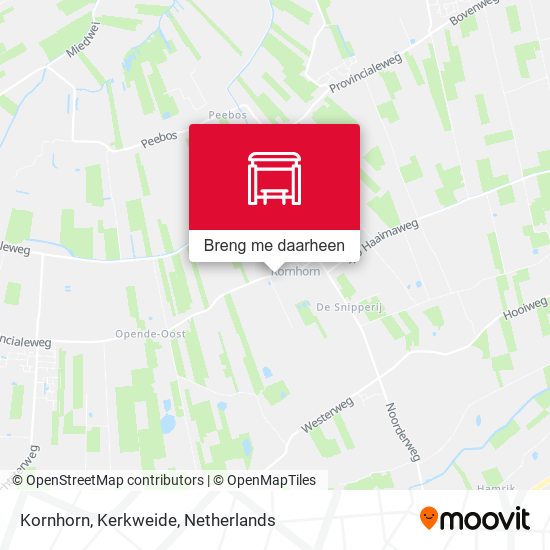 Kornhorn, Kerkweide kaart