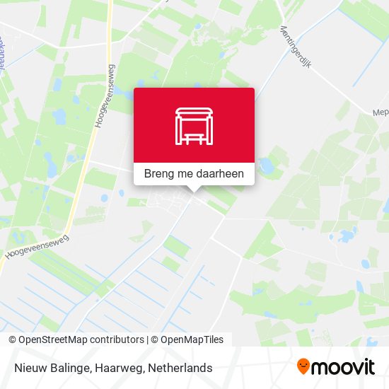 Nieuw Balinge, Haarweg kaart