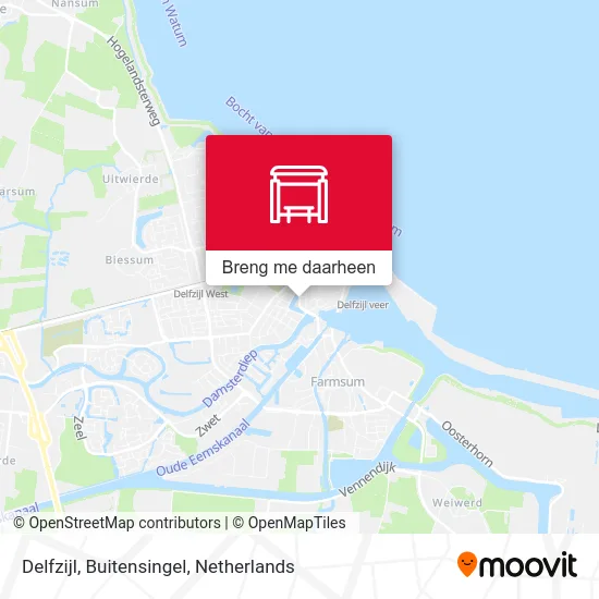 Delfzijl, Buitensingel kaart