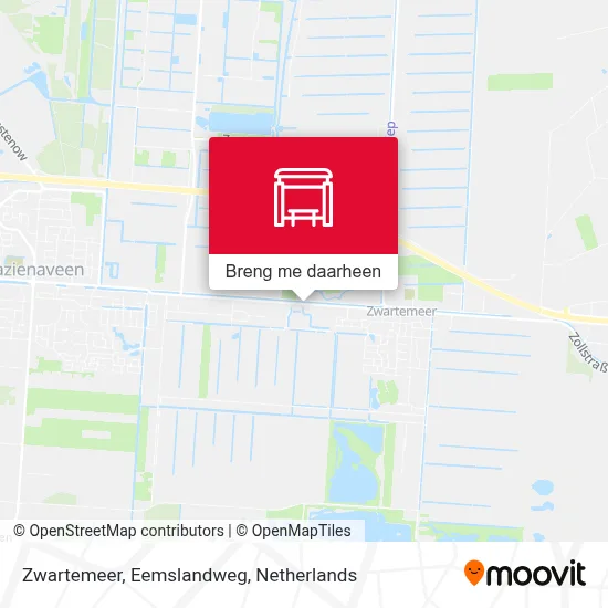 Zwartemeer, Eemslandweg kaart