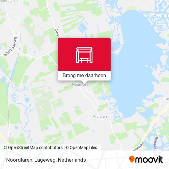 Noordlaren, Lageweg kaart