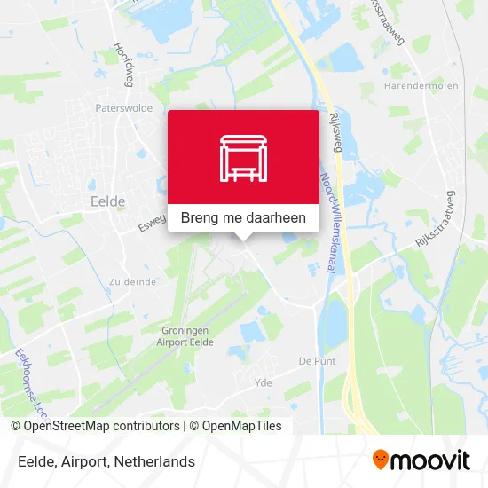 Eelde, Airport kaart