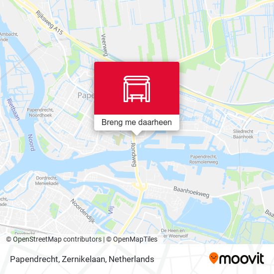 Papendrecht, Zernikelaan kaart