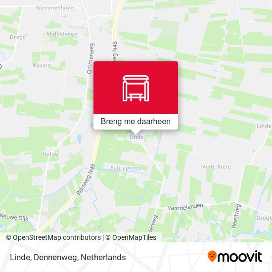 Linde, Dennenweg kaart