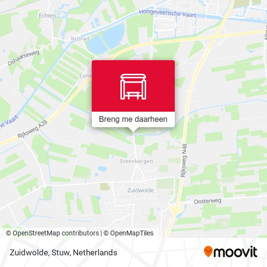 Zuidwolde, Stuw kaart