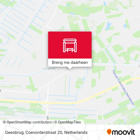 Geesbrug, Coevorderstraat 20 kaart