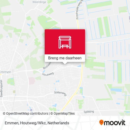 Emmen, Houtweg/Wkc kaart
