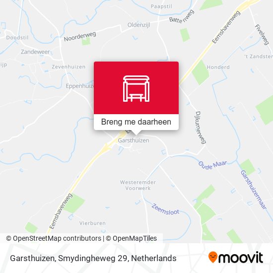 Garsthuizen, Smydingheweg 29 kaart