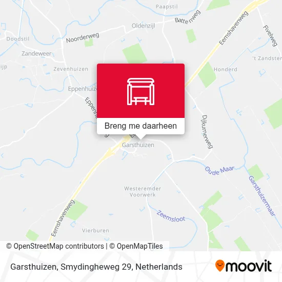 Garsthuizen, Smydingheweg 29 kaart