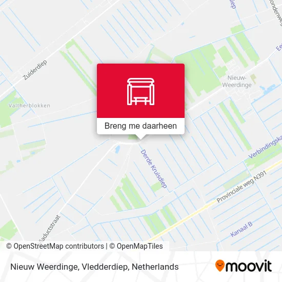 Nieuw Weerdinge, Vledderdiep kaart