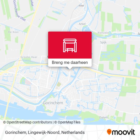 Gorinchem, Lingewijk-Noord kaart