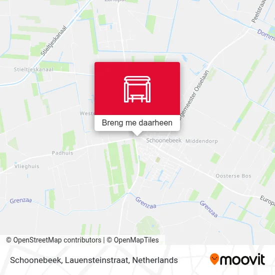 Schoonebeek, Lauensteinstraat kaart