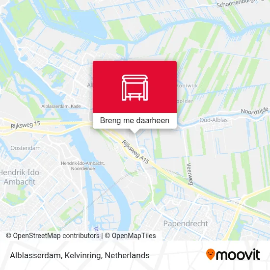Alblasserdam, Kelvinring kaart