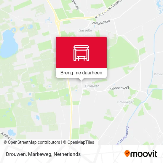 Drouwen, Markeweg kaart