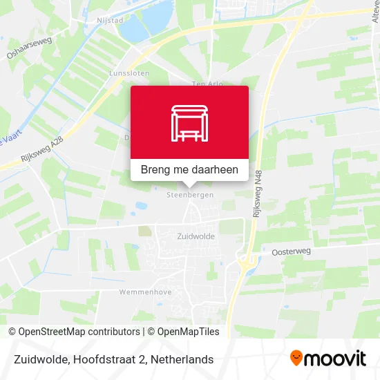 Zuidwolde, Hoofdstraat 2 kaart