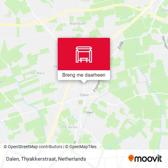 Dalen, Thyakkerstraat kaart