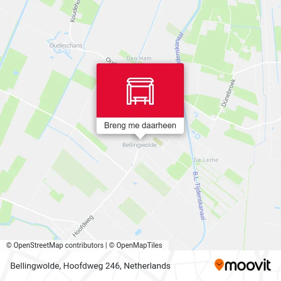 Bellingwolde, Hoofdweg 246 kaart