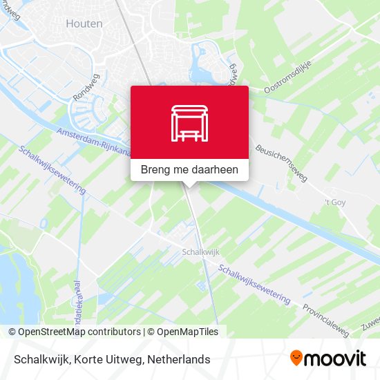 Schalkwijk, Korte Uitweg kaart