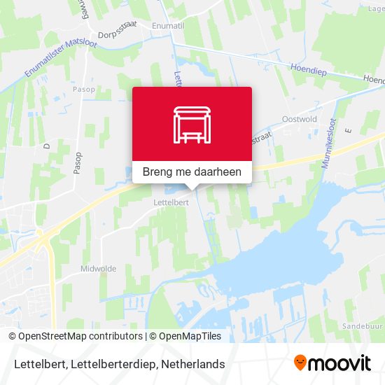 Lettelbert, Lettelberterdiep kaart