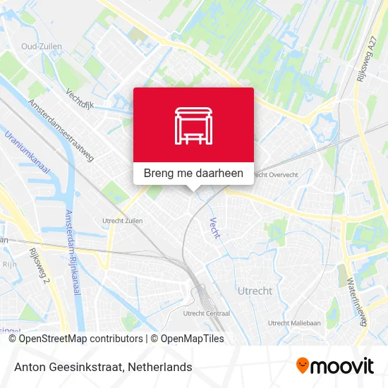 Anton Geesinkstraat kaart