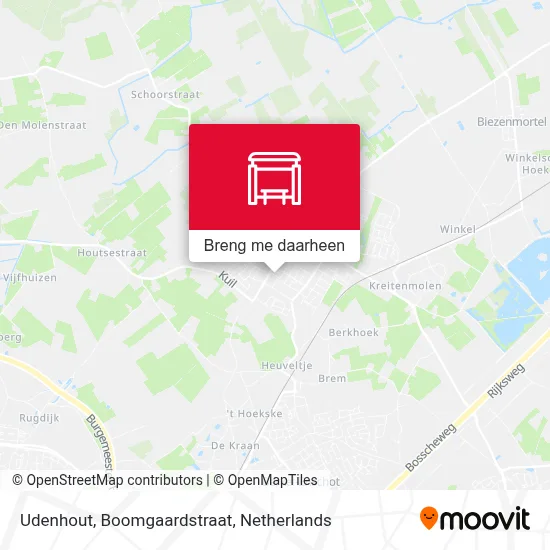 Udenhout, Boomgaardstraat kaart