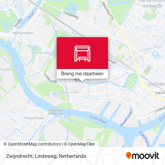 Zwijndrecht, Lindeweg kaart