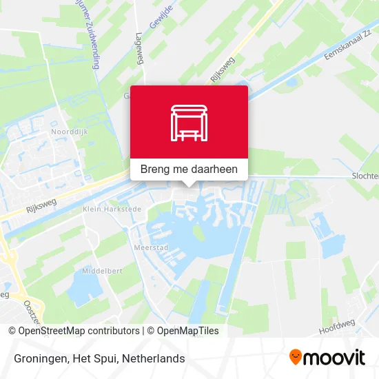 Groningen, Het Spui kaart