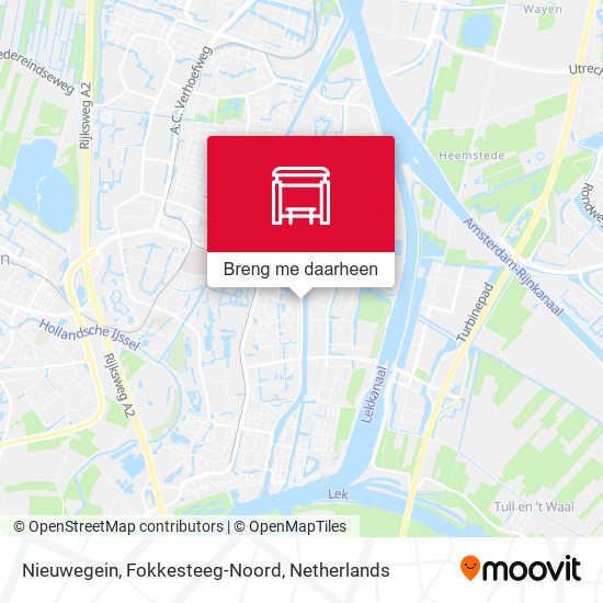 Nieuwegein, Fokkesteeg-Noord kaart