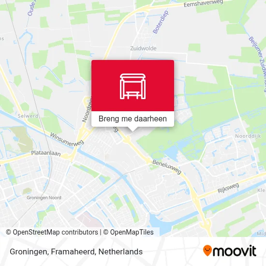 Groningen, Framaheerd kaart