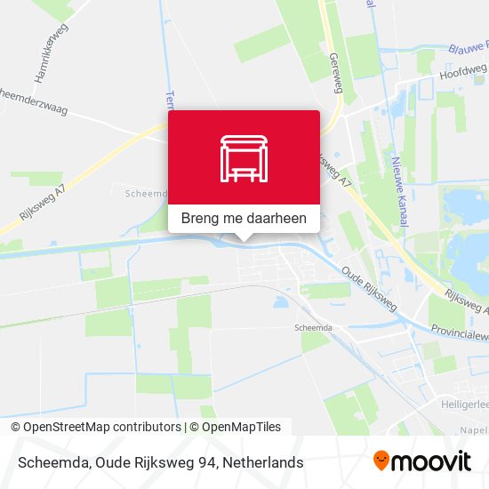 Scheemda, Oude Rijksweg 94 kaart