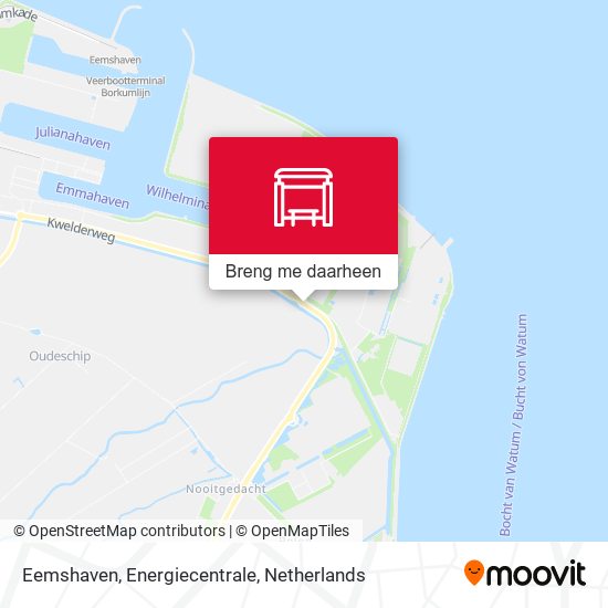 Eemshaven, Energiecentrale kaart