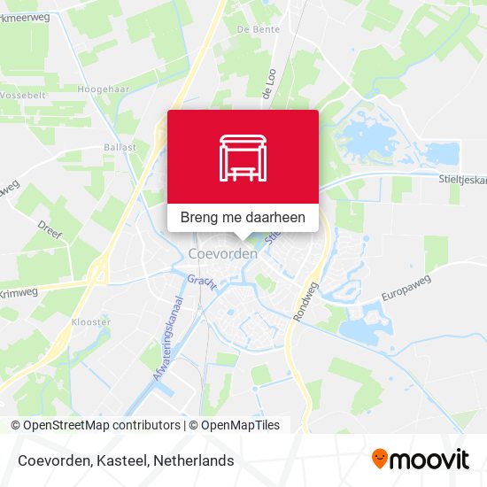 Coevorden, Kasteel kaart