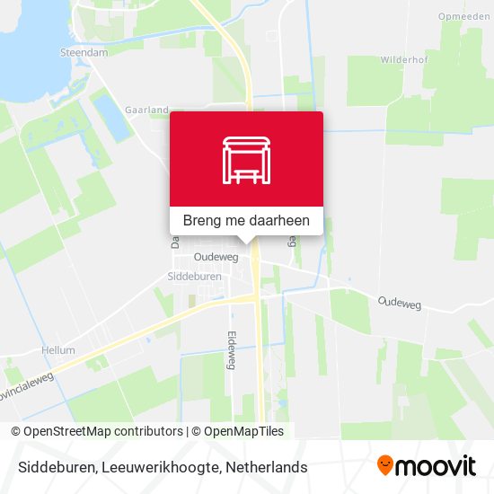 Siddeburen, Leeuwerikhoogte kaart