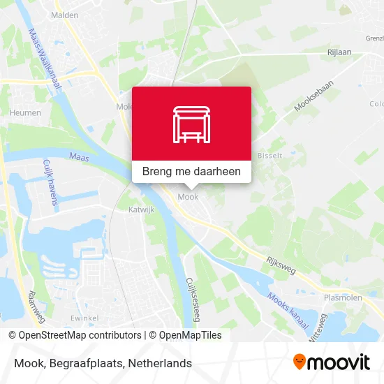 Mook, Begraafplaats kaart