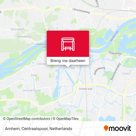 Arnhem, Centraalspoor kaart