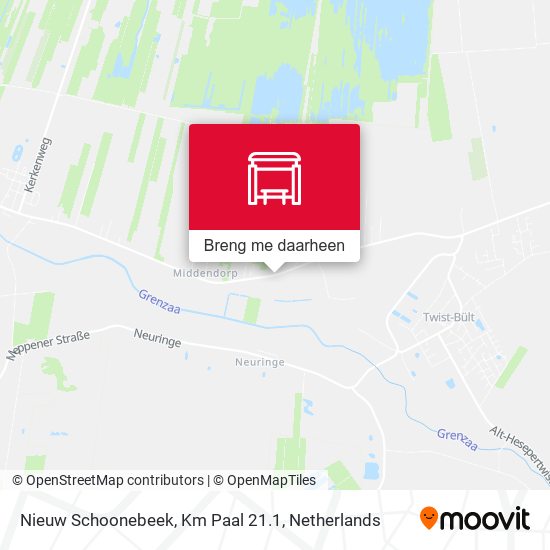 Nieuw Schoonebeek, Km Paal 21.1 kaart
