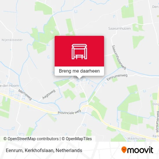 Eenrum, Kerkhofslaan kaart