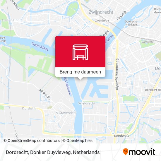 Dordrecht, Donker Duyvisweg kaart