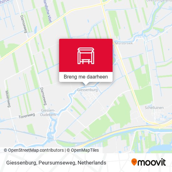 Giessenburg, Peursumseweg kaart