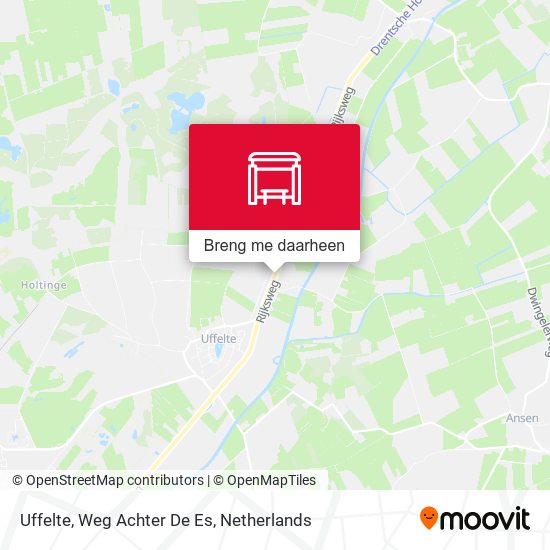 Uffelte, Weg Achter De Es kaart