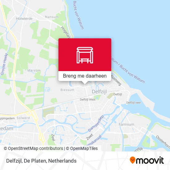 Delfzijl, De Platen kaart