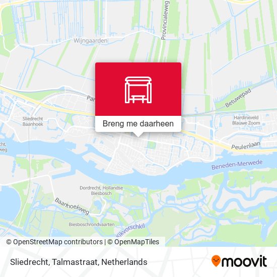 Sliedrecht, Talmastraat kaart